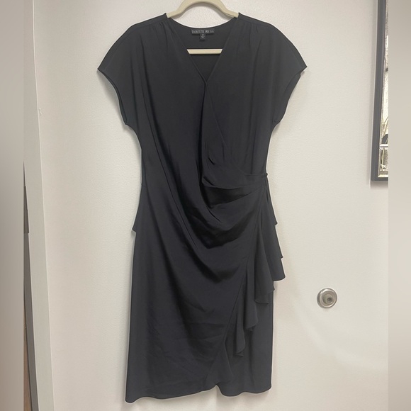 Lafayette 148 Silk Midi Wrap Dress - Picture 12 of 12